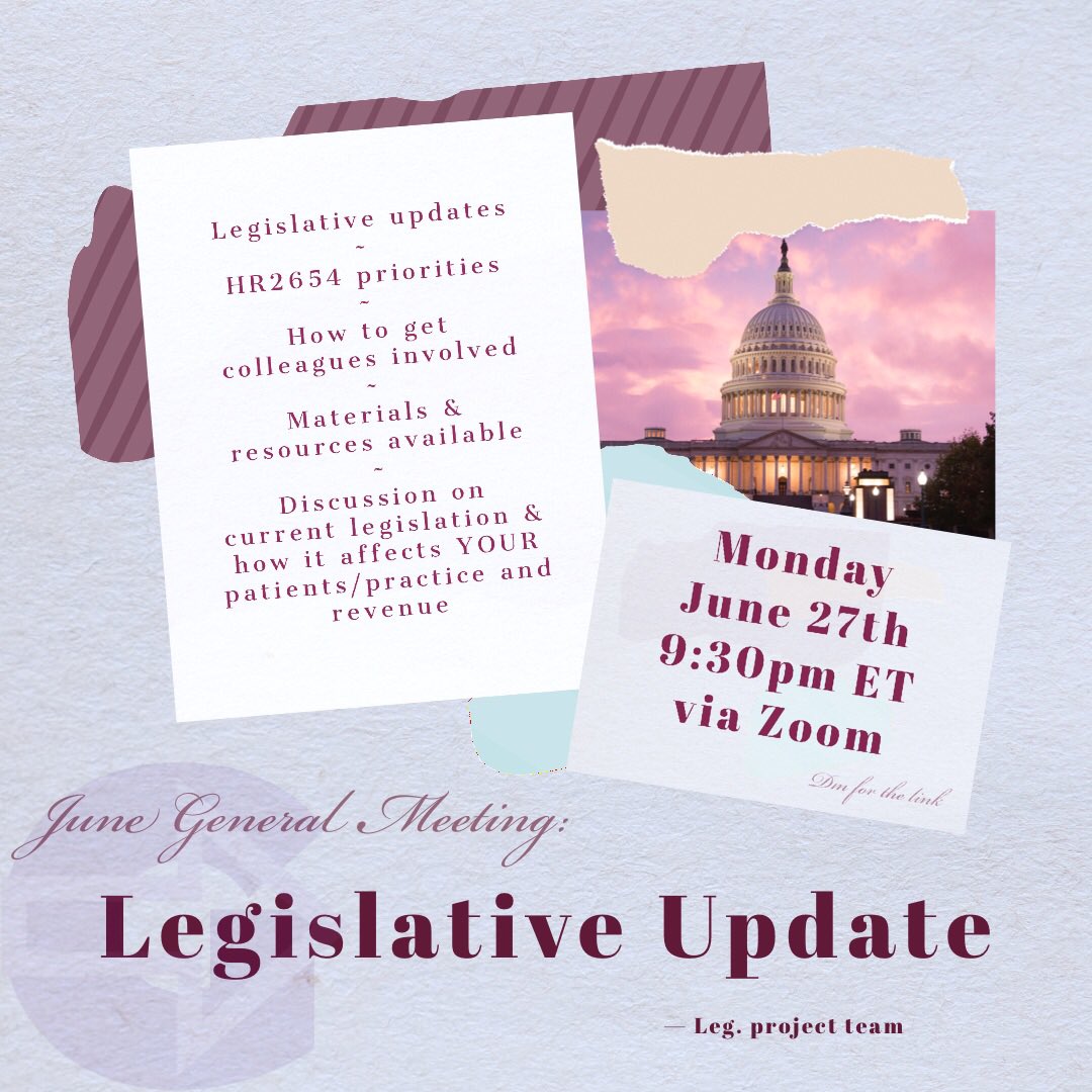 NextGen_Today's tweet photo. Any plans tonight? How about coming to this months NextGen meeting?! We’ve got a great presentation for you with all of the need to know information about current legislation ⚖️
DM us for a zoom link!
#chiropractor #chiro #chiropractic #newgrad #graduate #nextgen #DCtobe https://t.co/tHhWWgkNEG