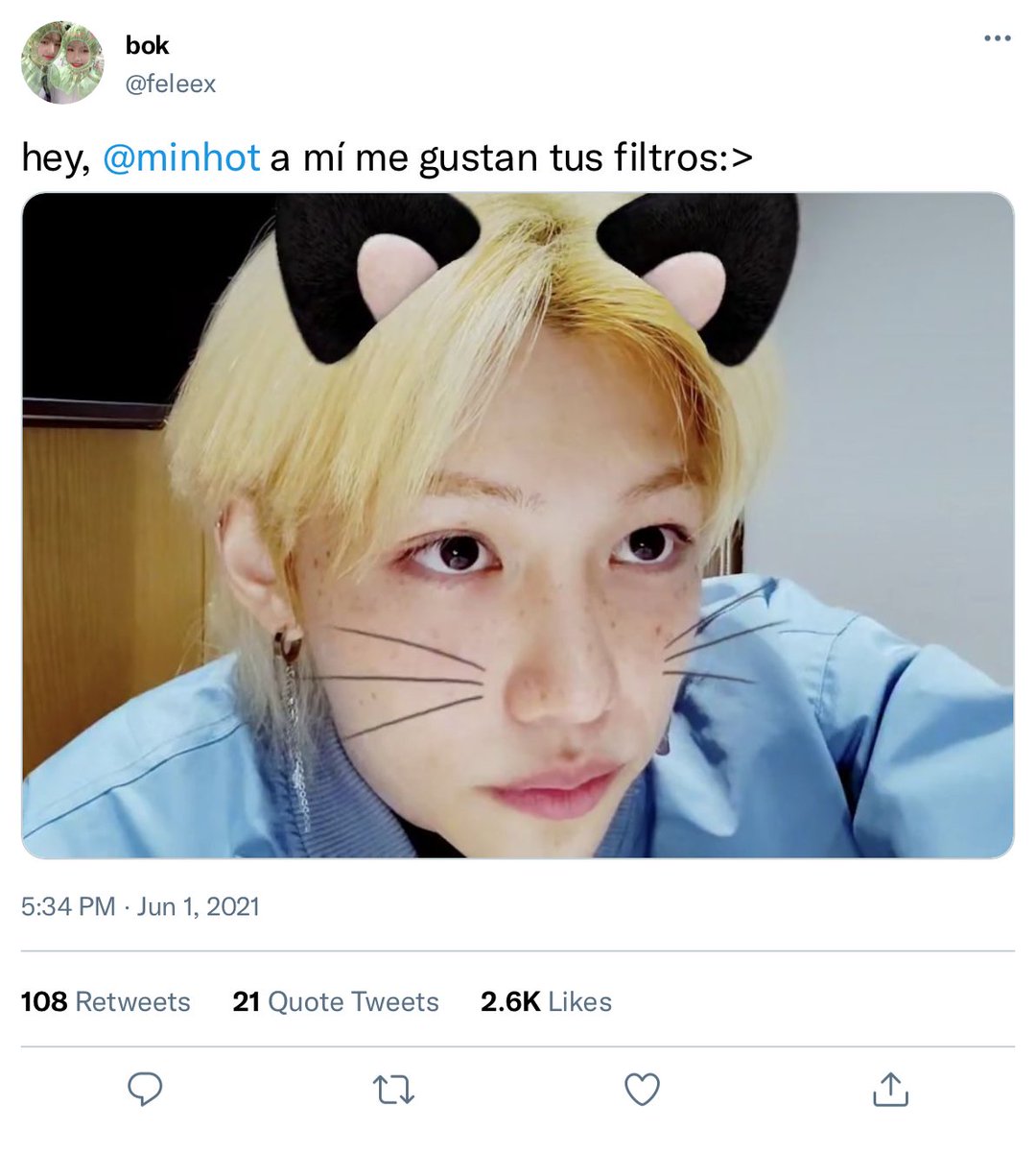 linosforbrains's tweet photo. ₊˚ˑ༄ؘ   au minlix: filter

lee minho amaba usar filtros, al menos hasta el día que los ataques fueron demasiado para soportar. y entonces llegó él.

lee felix está dispuesto a devolverle su seguridad y felicidad a min antes de que el tiempo se acabe. https://t.co/L2Oeobmqyd