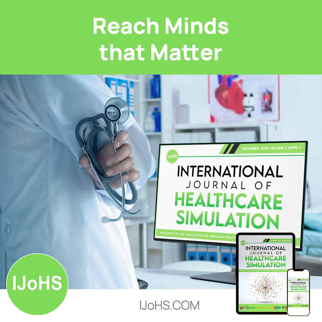 IJoHSim's tweet photo. Advertise on IJoHS—a leading resource for global healthcare simulation news and research. Amplify your brand’s visibility with the right audiences. For more details visit: https://t.co/q3u7WLUnbE 
@DebraNestel @SamanthaPDavis @sandrajparish @uto_nancy @andibuttri @Eat_Pray_Tw33t https://t.co/euEVkPk6O8