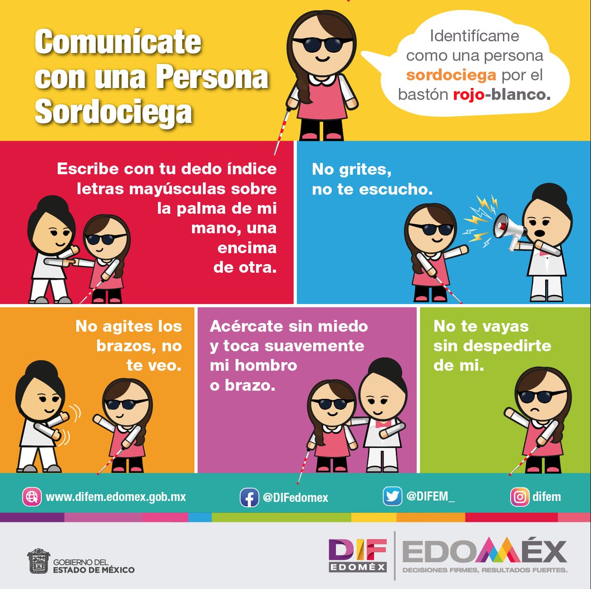 DIFEM_'s tweet photo. 🗓 Día de las Personas #Sordociegas 

En la #FamiliaDIFEM queremos darle visibilidad a todas las personas que enfrentan esta discapacidad, queremos romper barreras y fomentar la inclusión. 🦯🧑‍🦯 https://t.co/0YKhBgnYdC