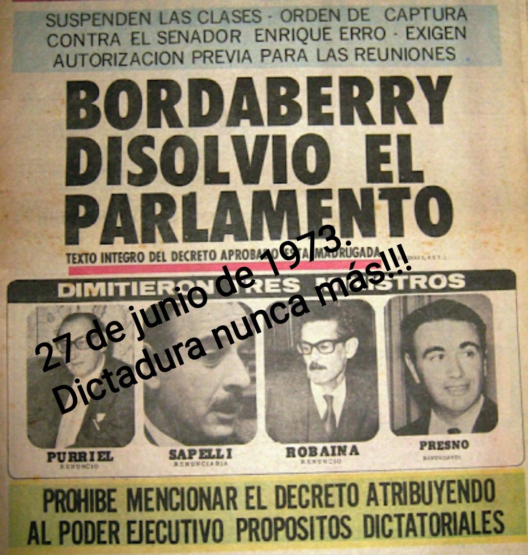 NoelFaral's tweet photo. Ese apellido quedará marcado a fuego en la memoria de los uruguayos.
No aunque pasen diez siglos.
#Dictaduranuncamás https://t.co/vXTPacRNDT
