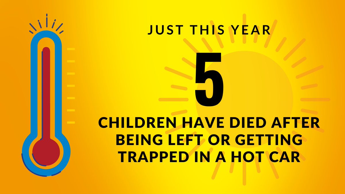 Prevent child heatstroke deaths: ❌ Never leave a child in a car alone. 👁️ Always check the back seat. 🔒 Lock unattended vehicles doors. #HeatstrokeKills #CheckForBaby