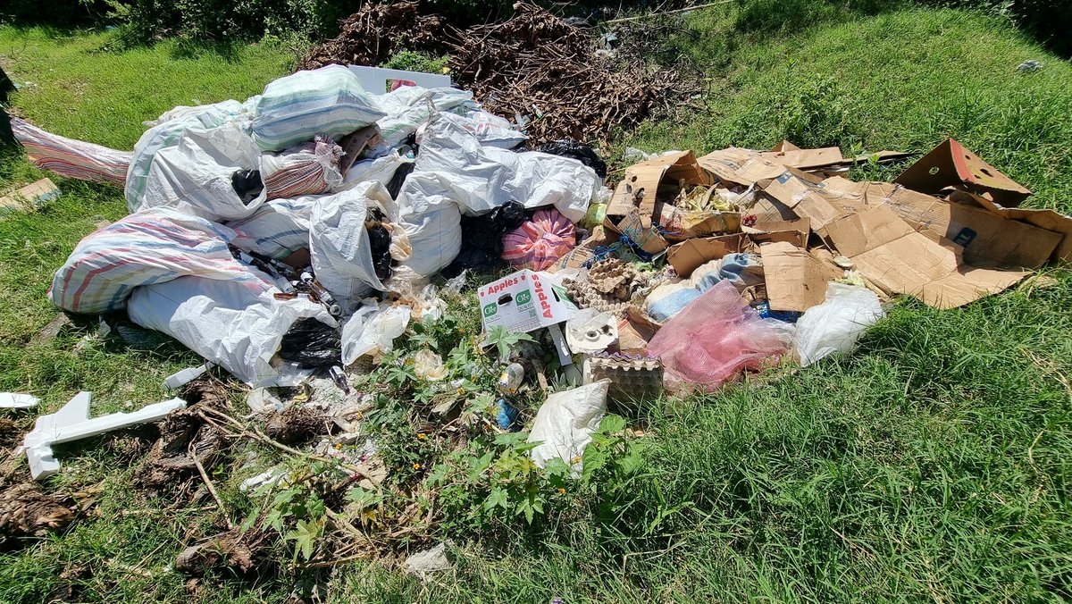 Alejandr0Nochez's tweet photo. Denuncia 🚫

Gran cantidad de botellas de cerveza y otros desechos han lanzado en zona del Cantón El Zapote en #Ayutuxtepeque, por lo encontrado en el lugar se presume que son de la "Cerveceria la 20", solicitamos ayuda para multarlos y que lo retiren.

@MedioAmbienteSV @PNCSV https://t.co/9slDFsAcZ9
