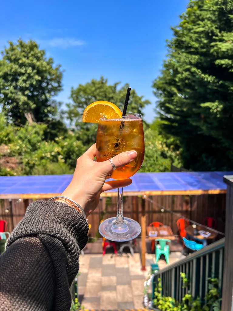 TheFaberFox's tweet photo. Is Monday too early in the week to start on the Aperol? 

Peep our Beer Garden, voted top 10 in London  👀 https://t.co/DOsdEZEWXq