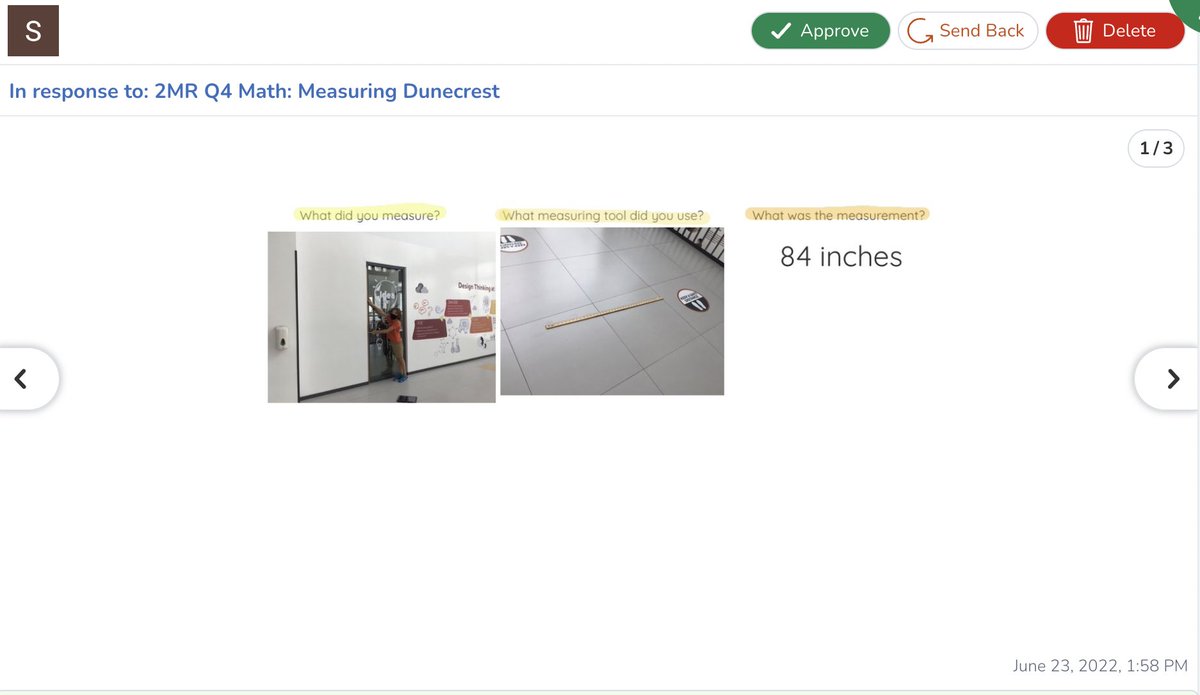 What better way to explore the different units of metersticks/yardsticks than to measure the #principal! Afterwards we discovered what we could measure around the school and recorded it on <a href="/Seesaw/">Seesaw</a>. #TeachMeMrsC #EdTech #EduTwitter #EdChat #SecondGrade
