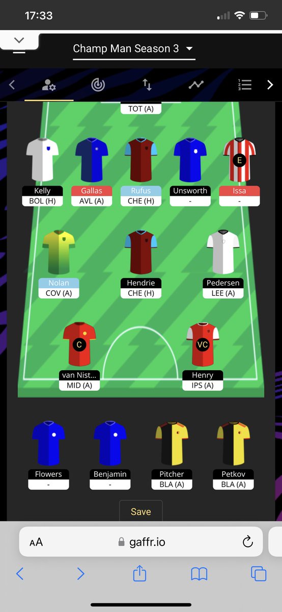 FPLChampMan's tweet photo. #intheshit
Donโt even know where to start with this shit show of a team for this week.
Might need a -12 at this rate which is less than ideal
Gallas and Issa need to go
Pedersen to go
Want bakke for pitcher and also probably donโt need Petkov but will likely have to hold him https://t.co/e8QIez5E0Q