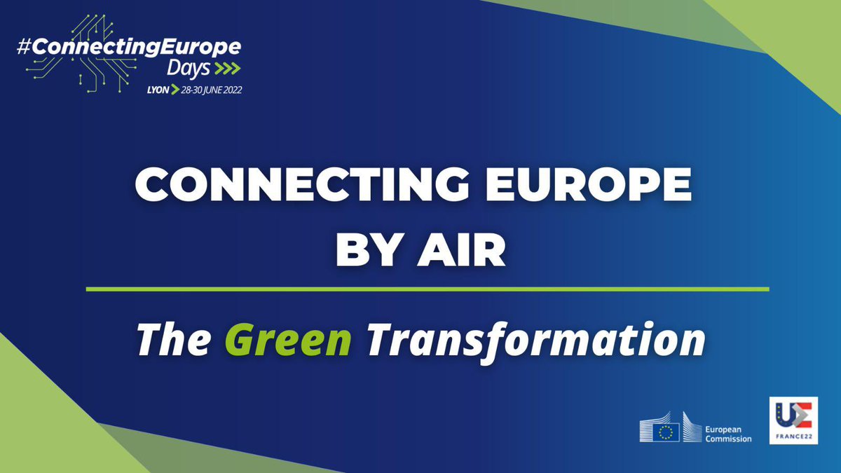 ✈️Dedicated flights using #SAF &amp; #SESAR optimisation arrive tomorrow <a href="/lyonaeroports/">Lyon Aéroport</a> showcasing measures needed to decarbonise aviation!

🇪🇺 aviation ecosystem gathers at the #ConnectingEurope by Air event to discuss the path &amp; challenges to net zero ⤵️

→europa.eu/!Tg8NmW