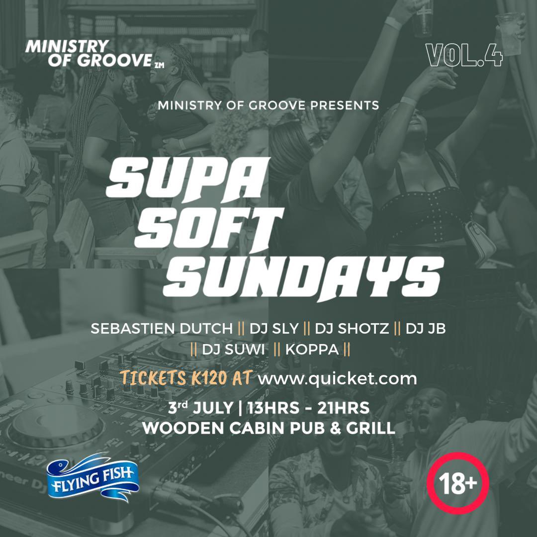 ZmGroove's tweet image. We caught a big fish! 🎣 

Delighted to announce that Flying Fish has partnered with us to #AddSomeFlavour to Vol. 4 of #SupaSoftSundays🍻 We’ll have games &amp;amp; giveaways, this is not one to miss!

 We #CanFlowWithIt, can you?

Get your tickets here: quicket.co.zm/events/179418-