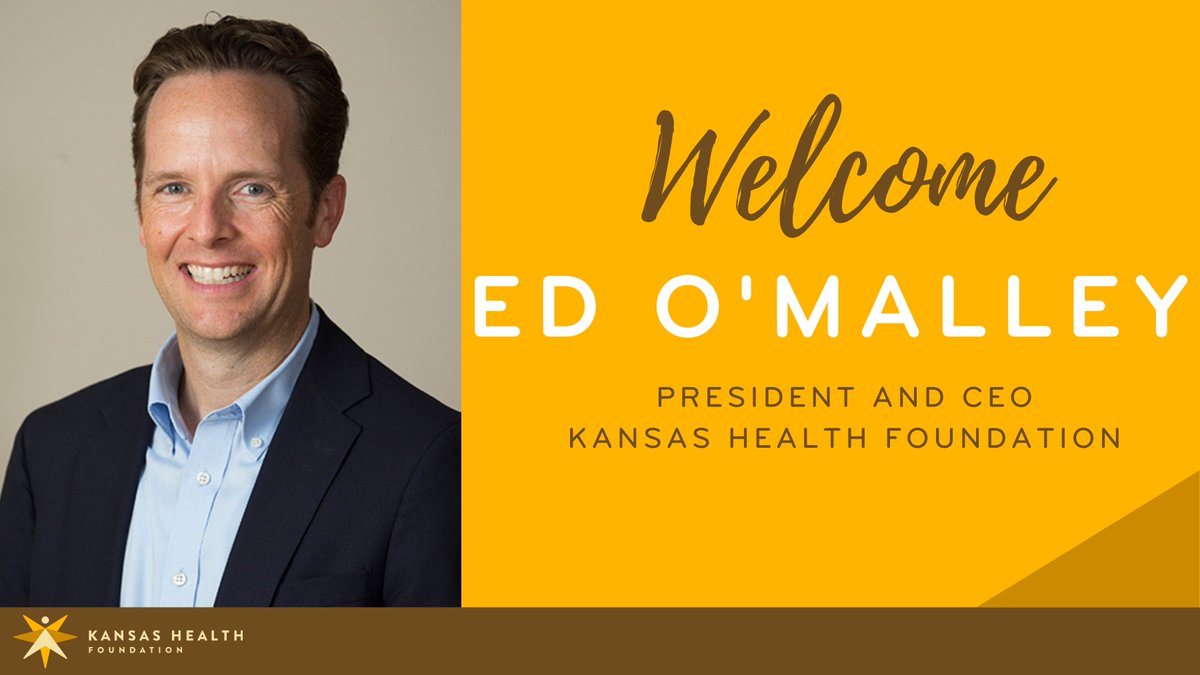 kansashealthorg's tweet photo. Please join us in welcoming our new President and CEO Ed O’Malley! Ed will begin this role on Aug. 10. He currently serves as president and CEO of @TheKLC. 

Learn more: https://t.co/oXewkHeyL3 https://t.co/hBdO9JACKR