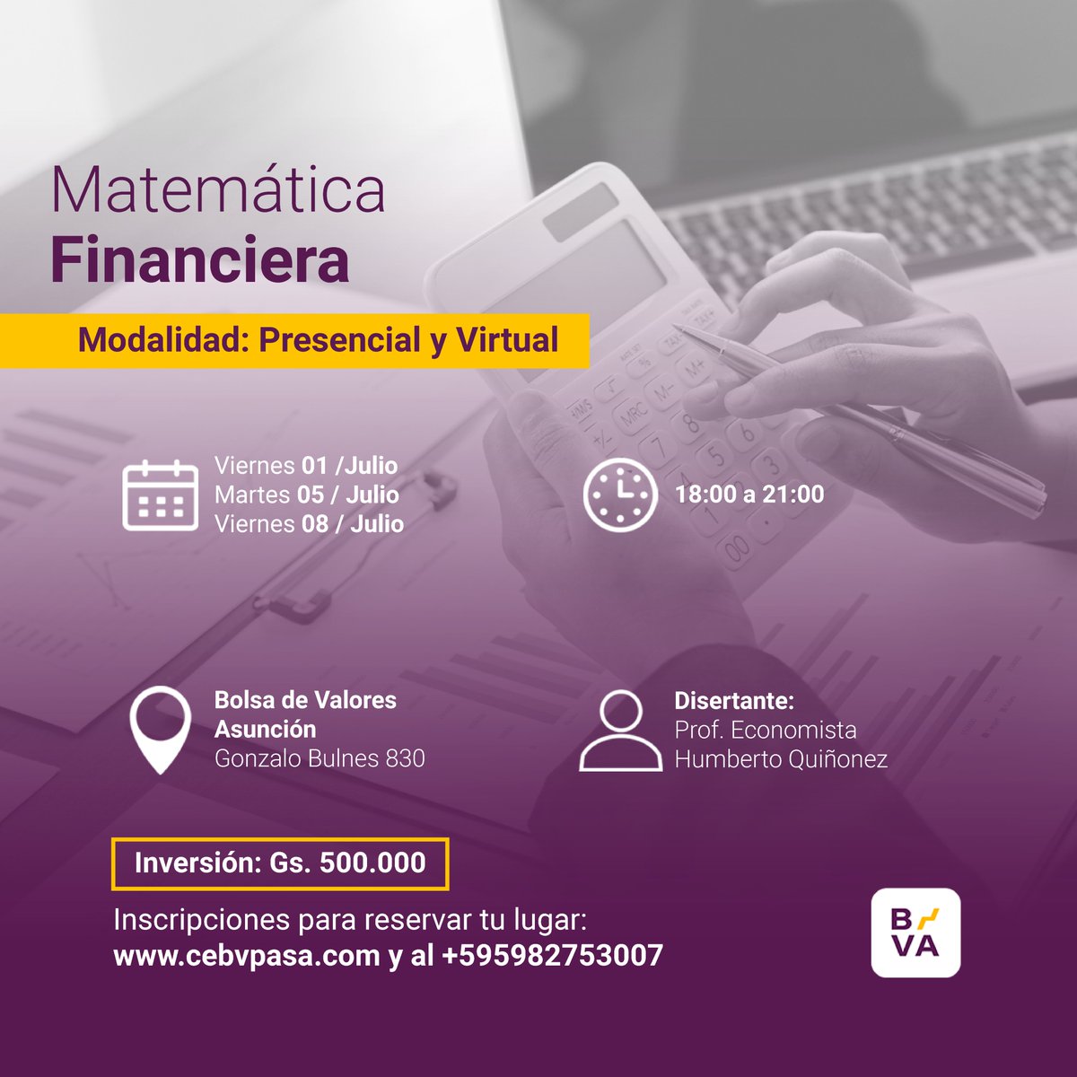 bvaoficial's tweet photo. ¡Se vienen nuevos cursos en el Centro de Estudios!🤩🔜
💻 Ingresa a https://t.co/EjeraeU9ms o escribinos al 0982 753 007 para acceder a más información. https://t.co/XlVRRvKeUB