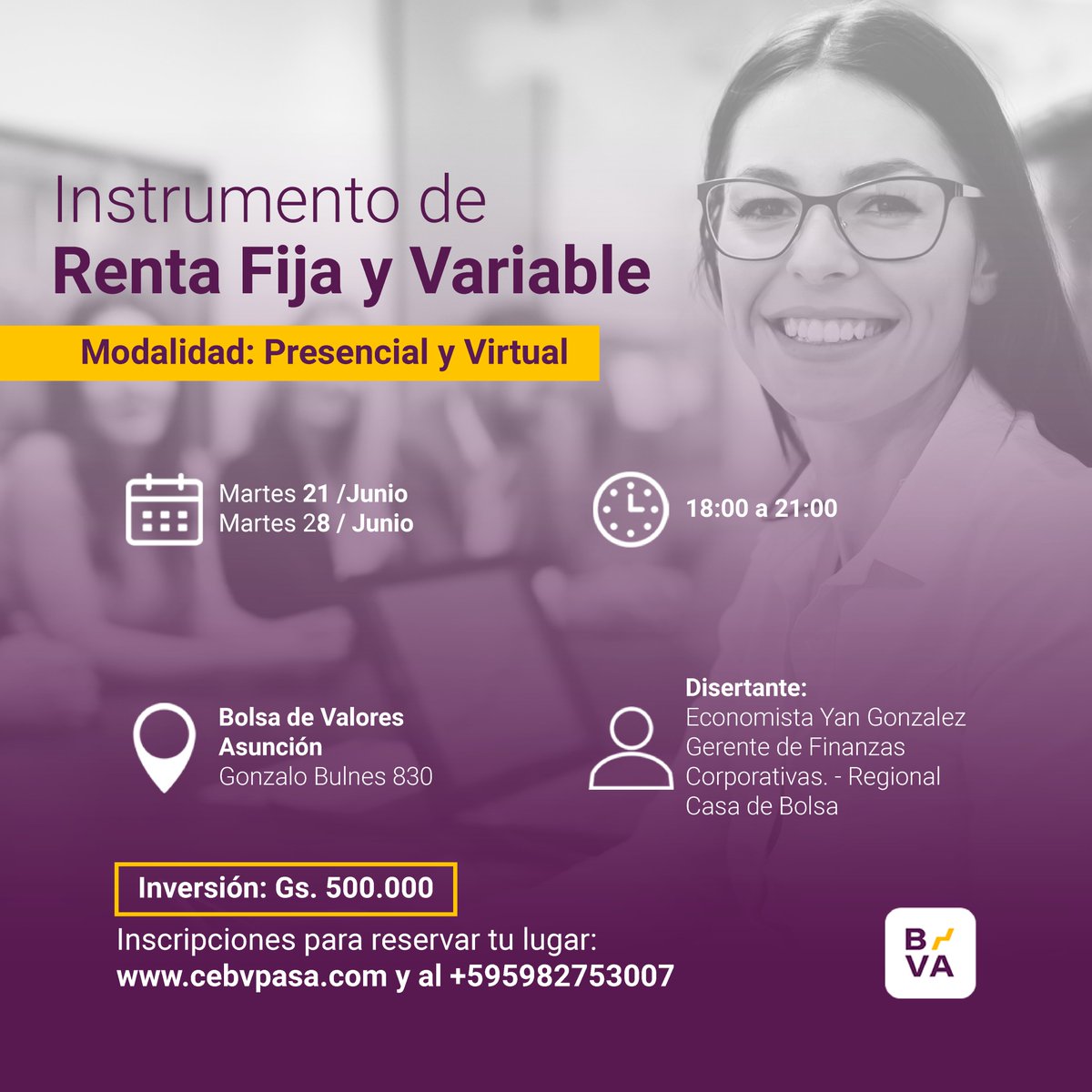 bvaoficial's tweet photo. ¡Se vienen nuevos cursos en el Centro de Estudios!🤩🔜
💻 Ingresa a https://t.co/EjeraeU9ms o escribinos al 0982 753 007 para acceder a más información. https://t.co/XlVRRvKeUB