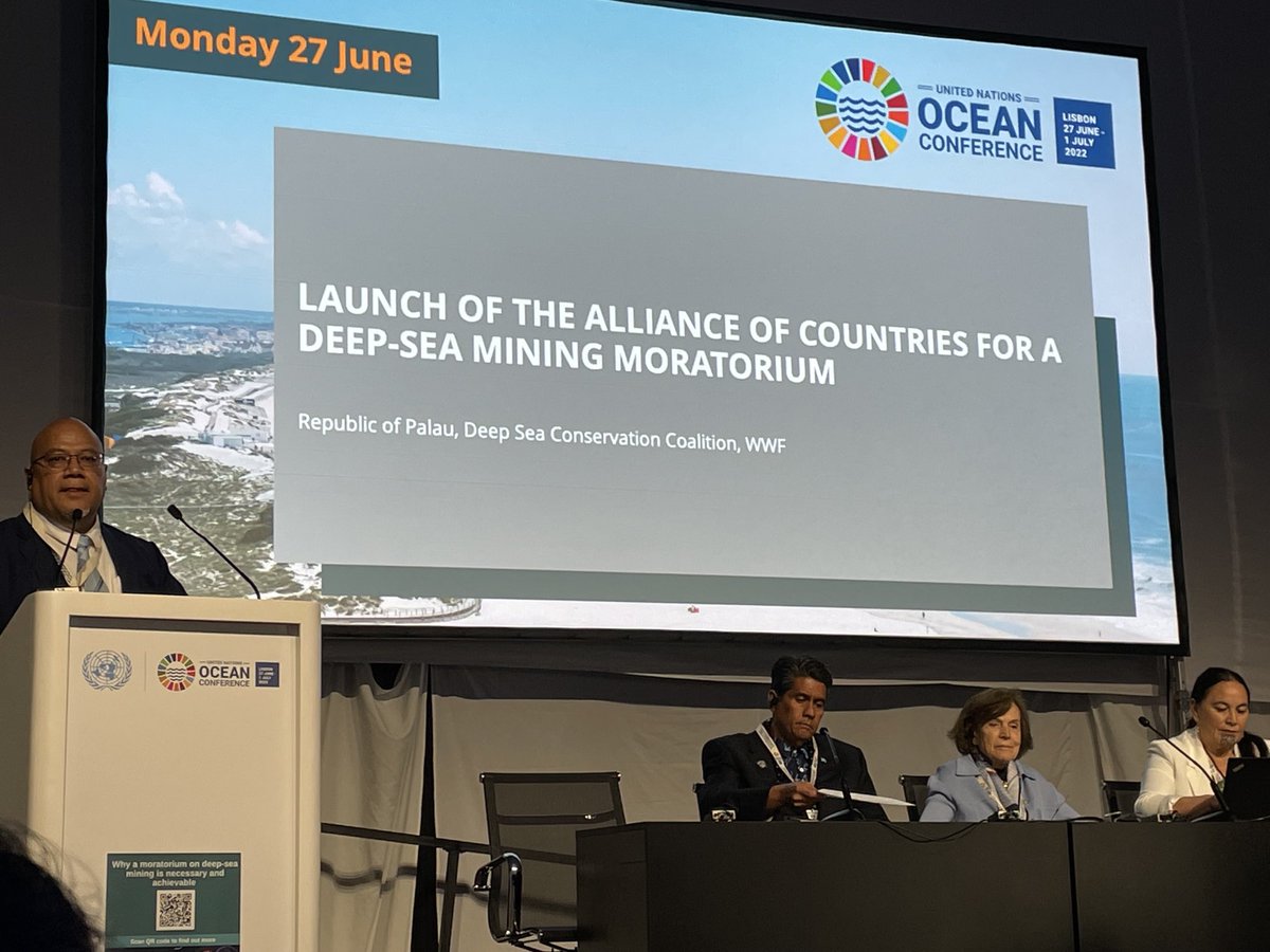 Spannendste Veranstaltung des Tages. Staaten werden sich für ein #Tiefseebergbau #Moratorium aussprechen. Erster Schritt hin zu #StopTiefseebergbau. So wichtig diese Vorreiter zu haben!