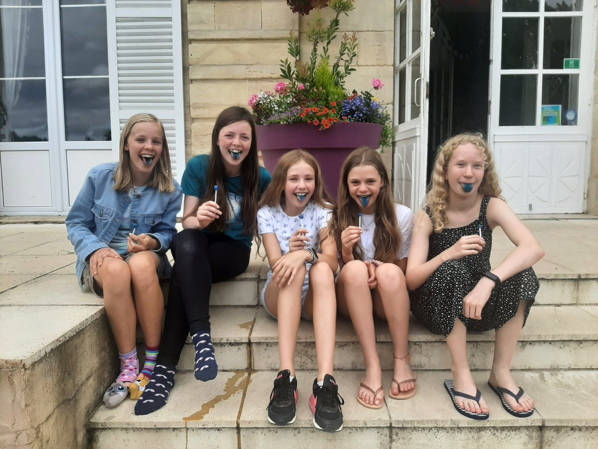 The blue lollipops at tuckshop have proved very popular!