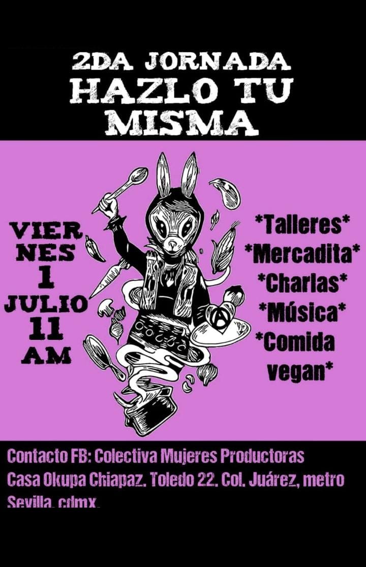 LibresYa_'s tweet photo. 🔥 Seguimos en pie de lucha hasta verlas LIBRES.
Compañeras esta semana estaremos presente en Casa Chiapas en donde mujeres autogestivas han organizado el "2do encuentro hazlo tu misma."
#karlalibreya
#magdalibreya
#LibresLas3
#PresasPoliticasLibertad https://t.co/EKwMi3Wdq8