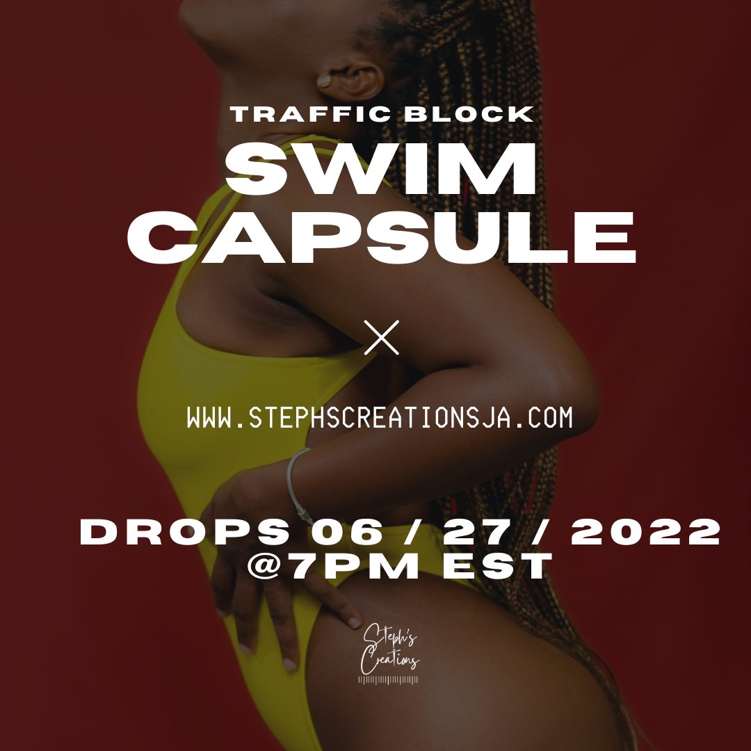 StephCreated's tweet photo. The Traffic Block Swim Capsule drops tomorrow, 6/27/2022 @7PM est on https://t.co/xad8yKHljL โค๏ธ๐๐
Join our mailing list to be the first to know when we go live!
#StephsCreationsJa #ShopLocalJa #Summer2022 https://t.co/gdjwRbyHRy