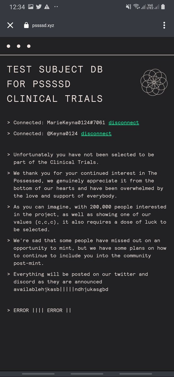 And I think thats it, Im down but I have to accept it also. Thank you sooo much for having me <a href="/ThePossessedNFT/">pssssd</a> 💙 maybe TS is not for me. 🙁