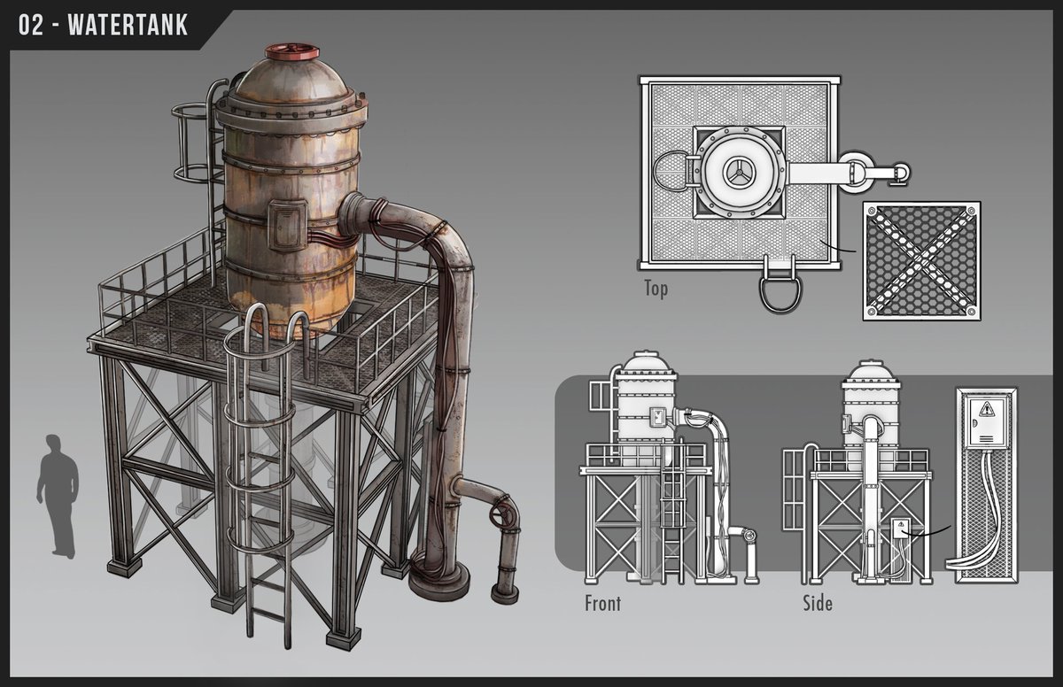 OestreichNadine's tweet photo. Hello, I made a few industrial prop designs on the weekend c: Hope you like them! 
#conceptart #ArtistOnTwitter #design 
Go to my artstation for a better viewing experience :D
https://t.co/Qbd0P248so https://t.co/XOzhzijvdl