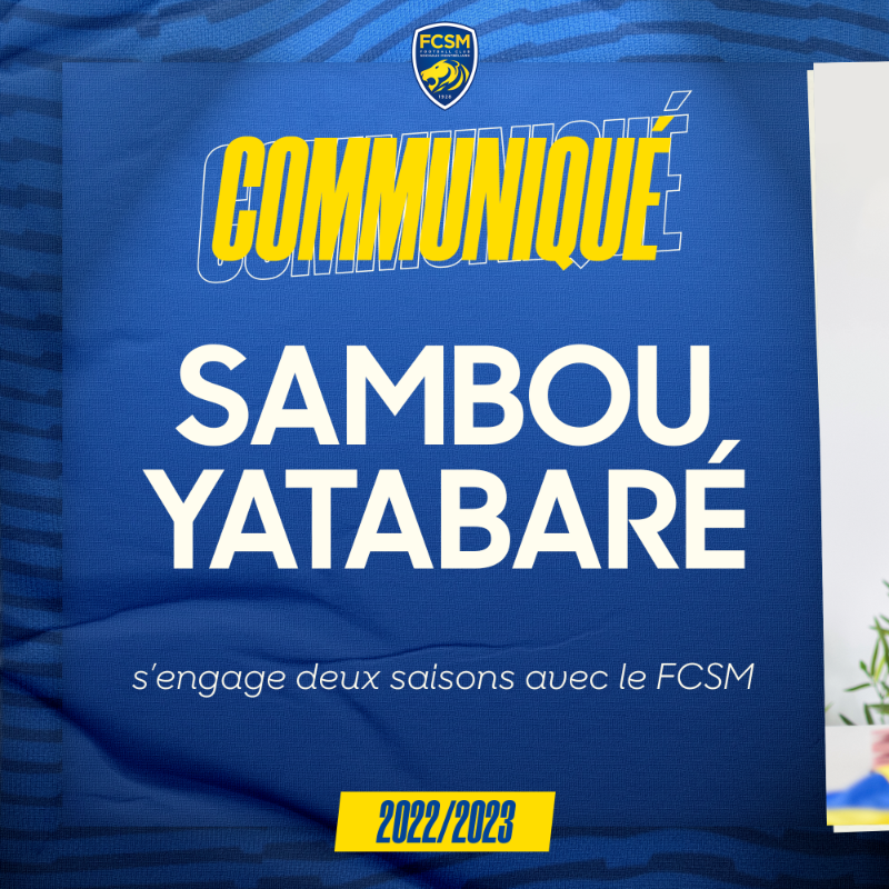 FCSM_officiel's tweet photo. 🚨🆕 Sambou Yatabaré est Sochalien !

🦁 L'expérimenté International malien, qui compte près de 250 matches professionnels et s'est engagé pour deux saisons avec le FCSM. #Mercato
