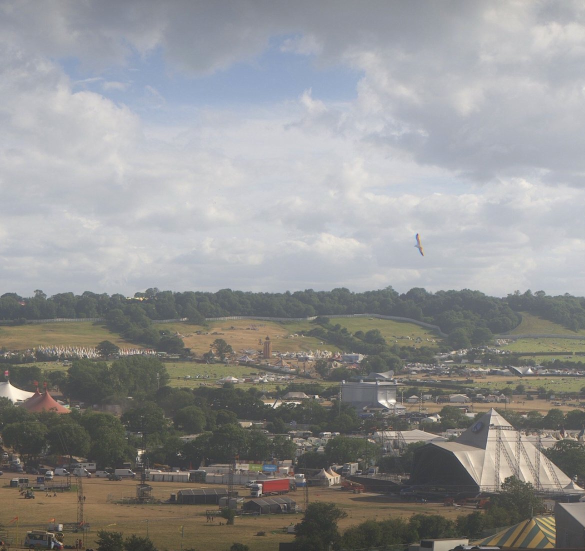 glasto_webcam's tweet photo. Don’t be sad because it’s over, be happy because it happened.

Hope everyone gets home safely ❤️ https://t.co/An4D9kteEk