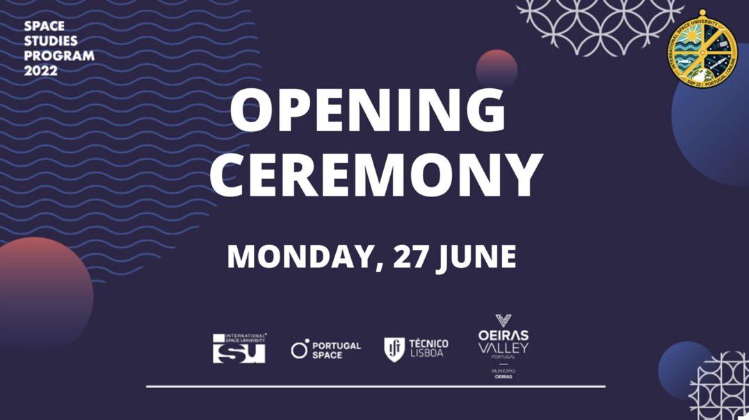 ISUnet's tweet photo. All excited about the opening ceremony tonight! #ssp22 #seasunspace #education #oeiras #Portugal #spaceoeiras #taguspark
What it on youtube: https://t.co/nGsAja4q7v https://t.co/wwOSlnpjt0