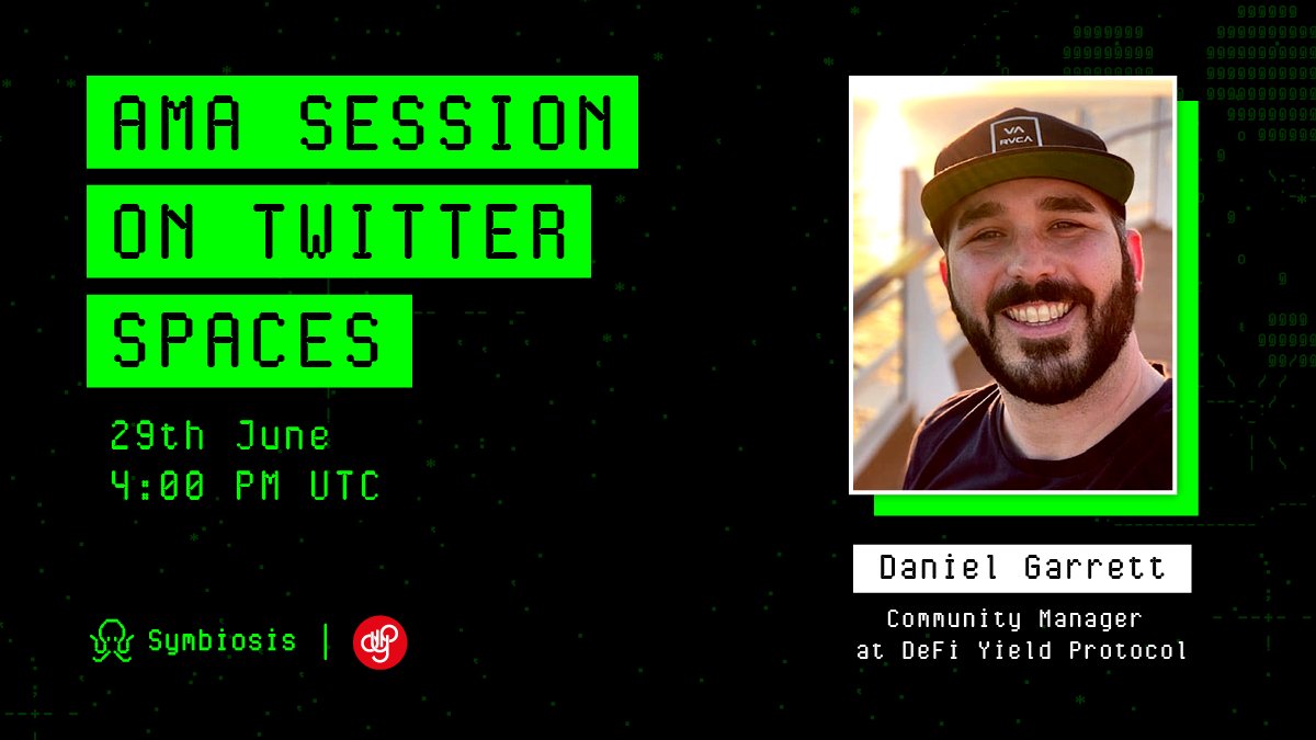 symbiosis_fi's tweet photo. 🔥 We’re so happy to announce upcoming #AMA w/ 
@dypfinance 
  
We will also raffle off $1000 in $SIS and $DYP for the best questions! 😍

1.♥️&amp; RT this tweet
2. Ask a question in the comments or during the AMA
 
Date: June 29th, 4:00 PM (UTC)
Venue: https://t.co/CXc8xMcOh3 https://t.co/pILWUTVx60