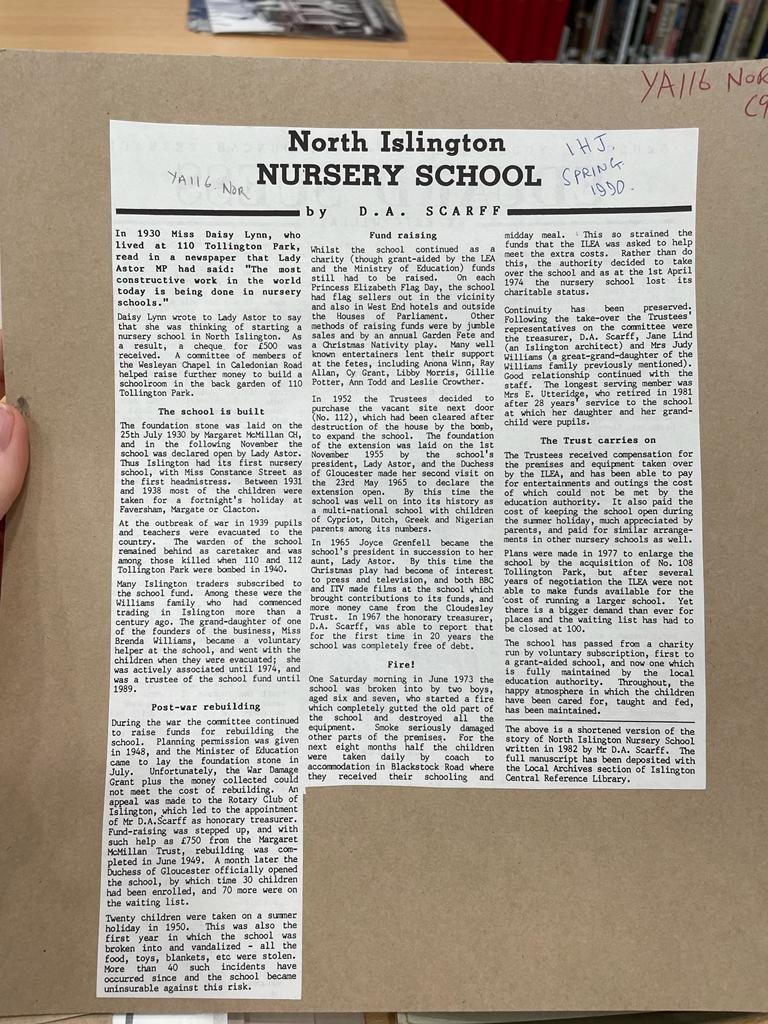 North Islington Nursery School tweet media