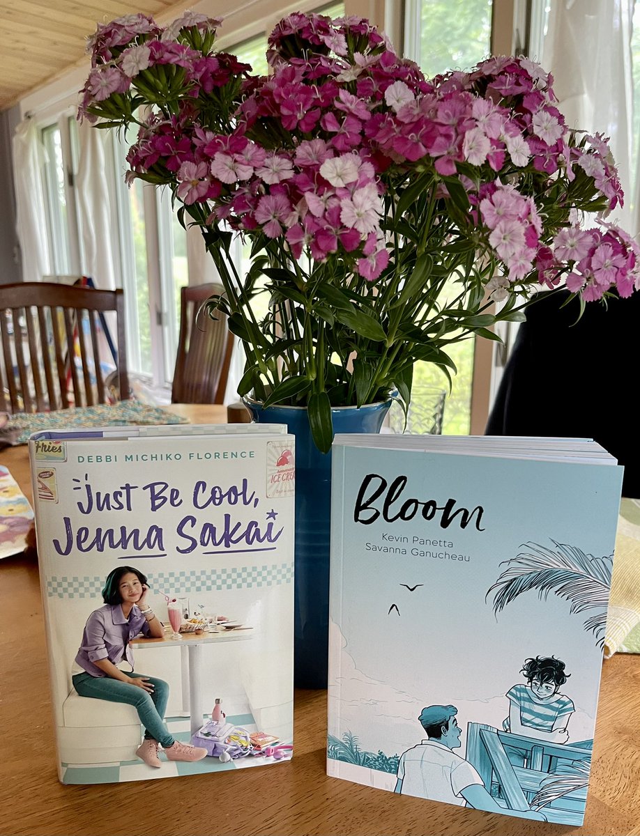 Rainy day bookstore picks. I’ve been funneling my rage into donating to Planned Parenthood &amp; LGBTQ-owned businesses, talking to my daughter, re-watching Heartstopper, &amp; baking. Time for some new reads! <a href="/DebbiMichiko/">Debbi Michiko Florence⁷</a> <a href="/kevinpanetta/">Kevin Panetta</a> 😍📚