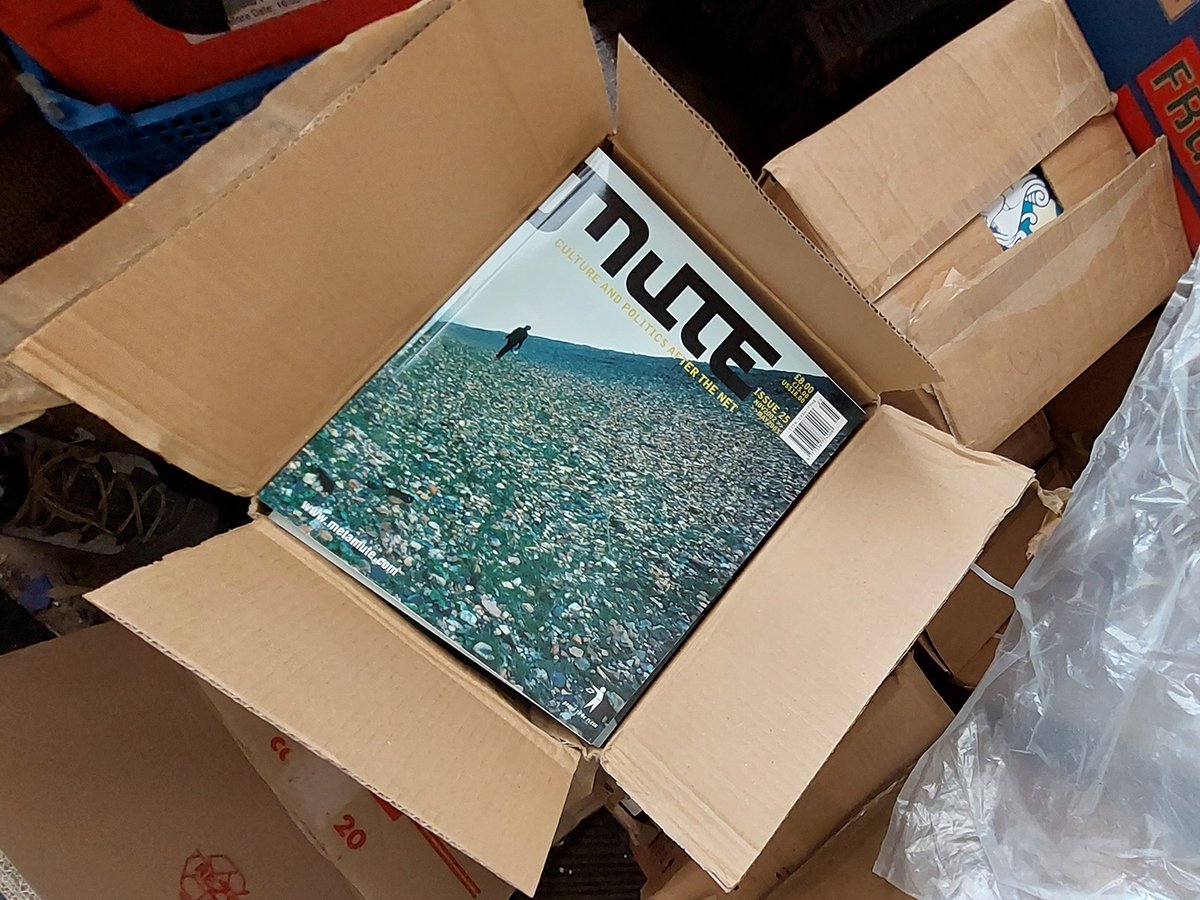 MuteMagazine's tweet photo. Mute Archive Move / London to Berlin - as we unbox the Mute shipping container we're offering the complete back issues sets at discount - 50% off - all 51 issues 1994 to 2014 https://t.co/cTlNWpYAV5 - #mutearchive https://t.co/M4V2KYGDdd
