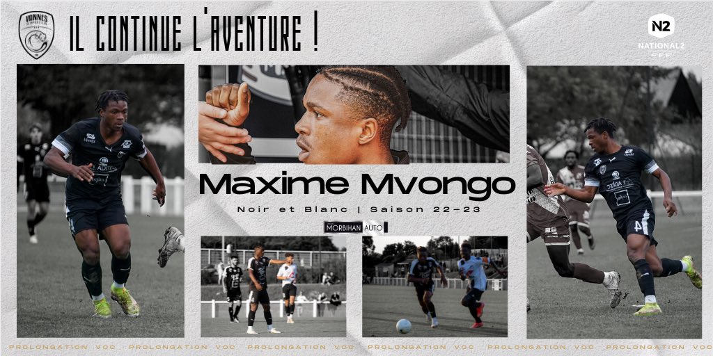 VOC_officiel's tweet photo. ✍🏼 𝐌𝐚𝐱𝐢𝐦𝐞 𝐌𝐯𝐨𝐧𝐠𝐨 prolonge l’aventure !

Le VOC est heureux de vous annoncer que son jeune défenseur sera toujours ⚫️&amp;⚪️ en 𝟐𝟐-𝟐𝟑.

🎙: «Content de continuer mon aventure au club. J’espère qu’on amènera le club le plus haut possible en donnant tout sur le terrain.» https://t.co/pNgJztUBrc