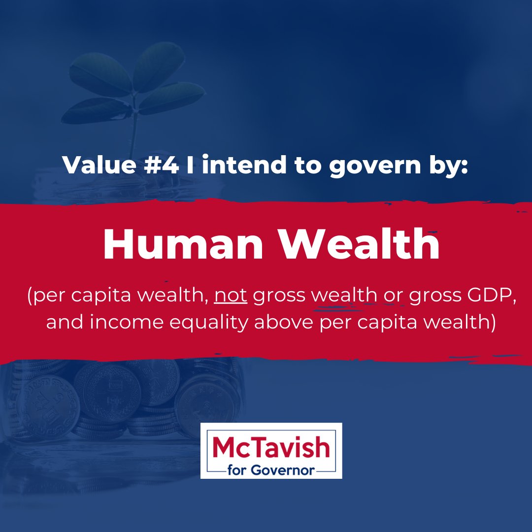 Read more here: mctavish4mn.org/values 

#HughMcTavish #McTavish4MN #Values #HumanWealth #government #mngovernor #mn #governor