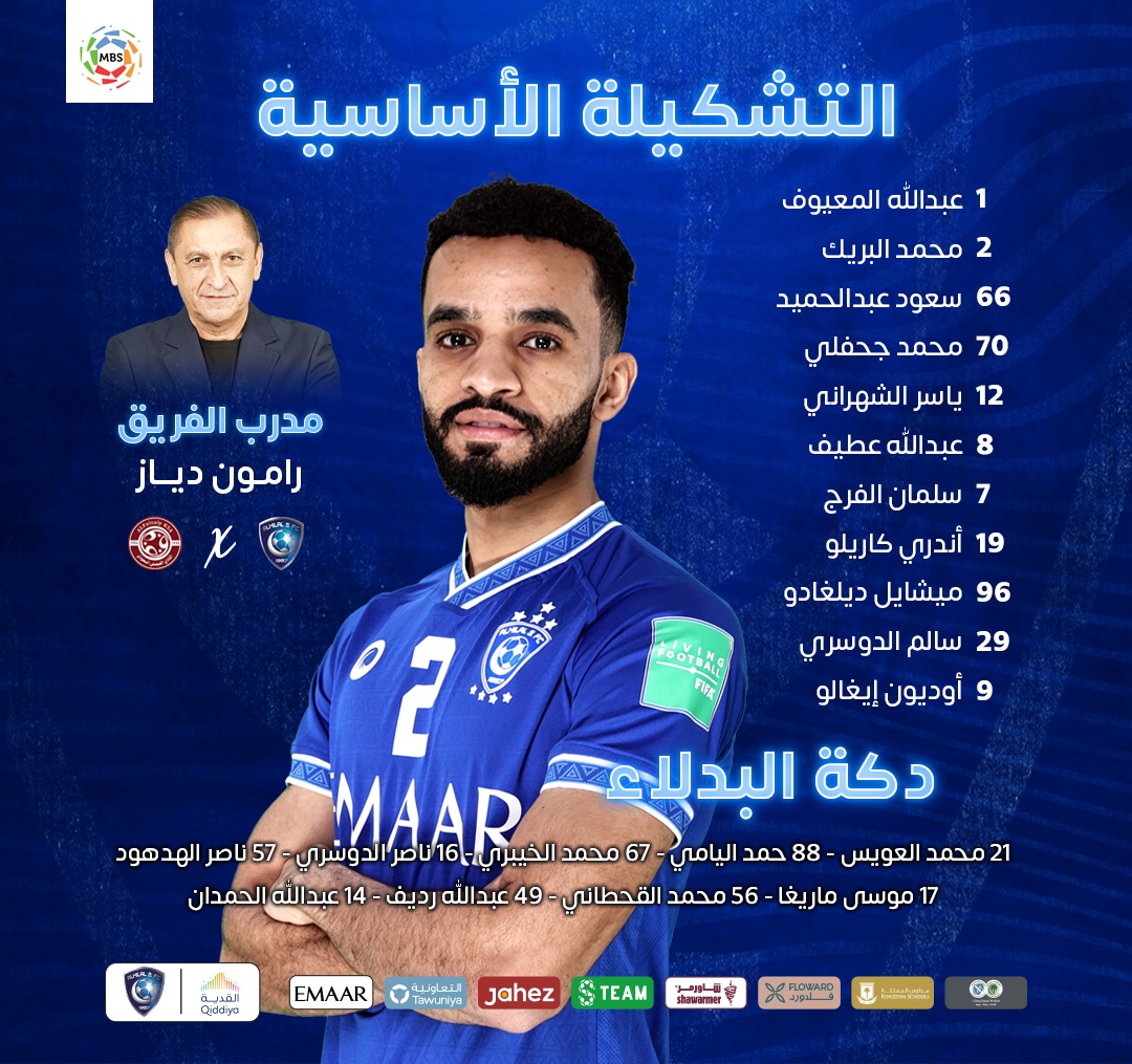Alhilal_FC's tweet photo. 📋 هُنـا قائمة #كبير_آسيا في مواجهة الفيصلي ⚽️

#الهلال 💙 https://t.co/rlMxrm0ZZ8