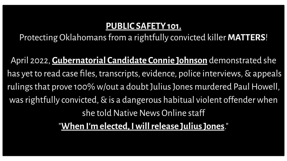 greyrobedsr's tweet photo. .@joy4ok - Nov '21 you said "Stitt should've allowed Julius Jones to go free per rec of PPB." In light of recent GJ findings related to the PPB &amp; case files we provided your office last year, has your position changed? 
.@JusticeforPaul2 .@okvictimsrights .@MarsysLawforOK https://t.co/gRyOBj035c