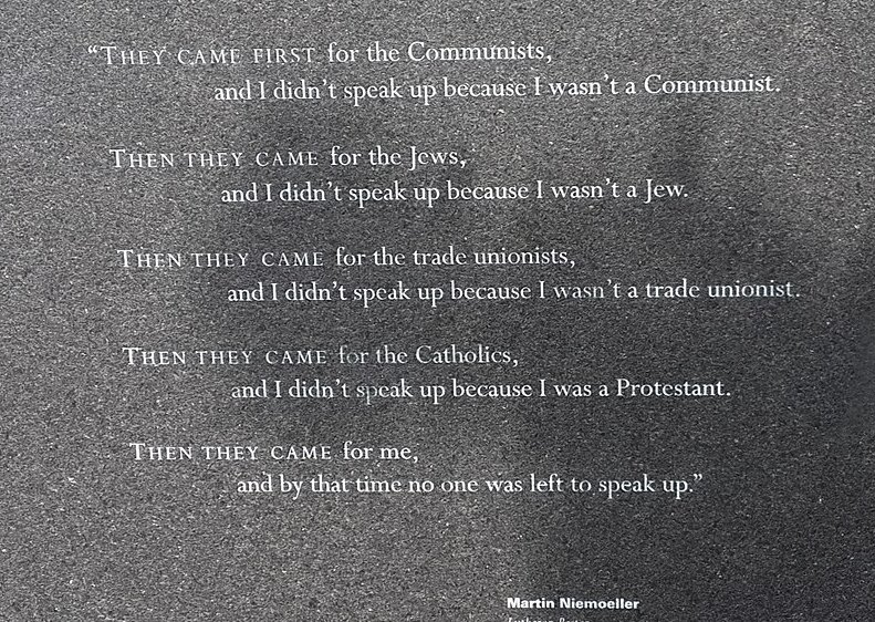 RealWellTweets's tweet photo. We can't stay silent! What's going on in the US — SCOTUS/legislatures nixing HUMAN rights/protections — reminds me of this poem. Let's not repeat past mistakes. Let's find ways to move forward in healthful, positive, inclusive &amp; supportive ways — for EVERYONE's sake. #humanrights https://t.co/2Mkk50ZyPI