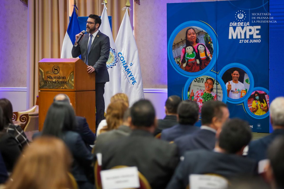 SecPrensaSV's tweet image. #PROGAMYPE | “La condición inflacionaria y el encarecimiento del dinero están incidiendo en menores márgenes de la MYPE”, indica el presidente de @BANDESAL, @MarioSalazarSV.