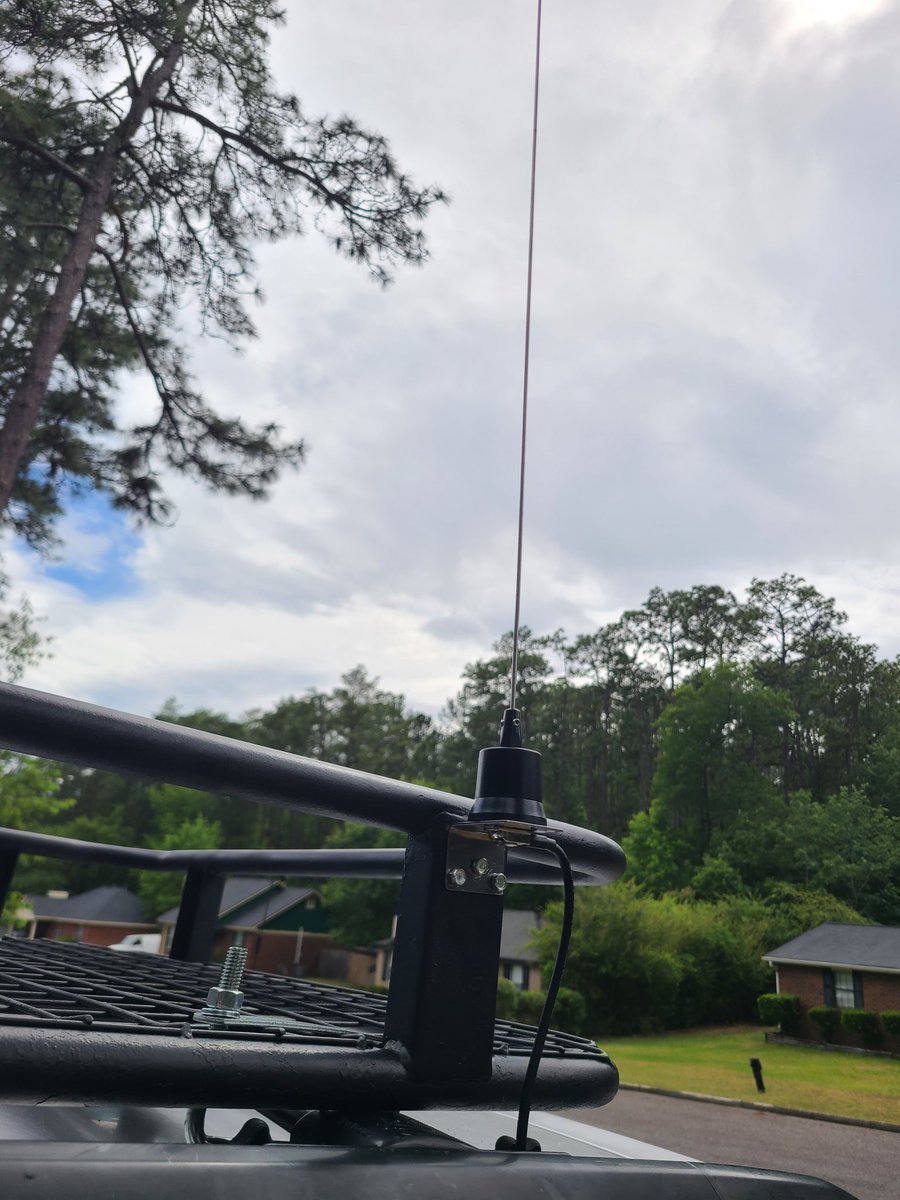 My 2005 Rav4 had an ashtray...perfect size for the Mini-8900 25W 2m/70cm radio. Built a DIY wiring harness to pull power from behind the DC port. #hamradio