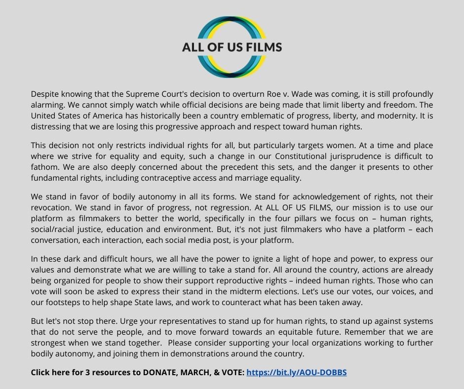 AllOfUsFilms's tweet photo. Click here for 3 resources to DONATE, MARCH, &amp; VOTE: https://t.co/ir0pRD02k4 https://t.co/1rTDFb5iB8