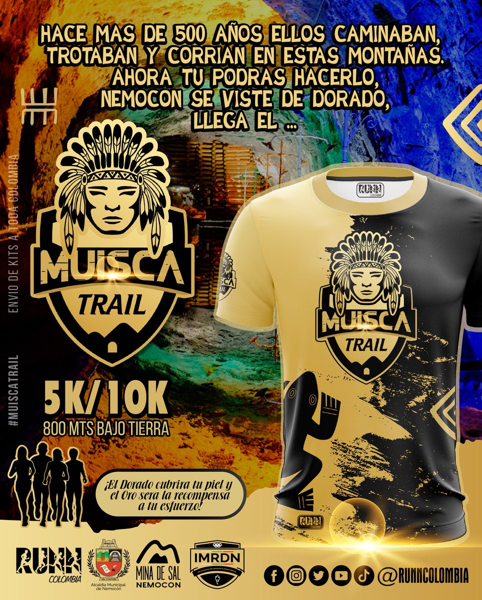 runncolombia's tweet photo. El #9DeOctubre vamos a correr en la tierra de los ancestros el #MUISCATRAIL en la @minadesal y sobre sus montañas.#runner
Inscríbete aquí👇🏻👇🏻 https://t.co/llpzhW85VZ https://t.co/psxh7kgI36