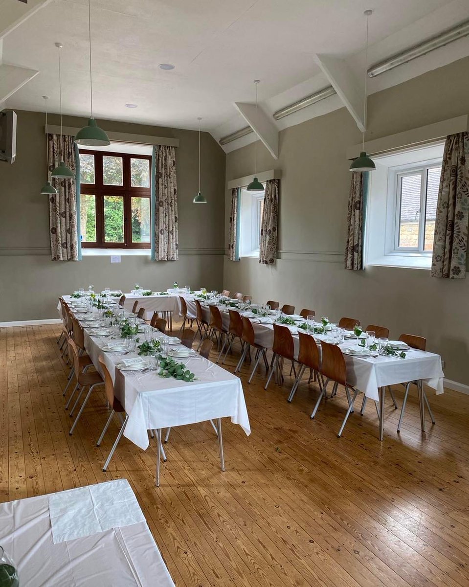 Our lovely hall is available for hire at very reasonable rates whether a one-off or regular slot. With a fully equipped kitchen  lots of tables and chairs, WiFi   parking, and space for a hundred people #hire #parties #anniversary #meetings #gathering #club #shotteswell #banbury