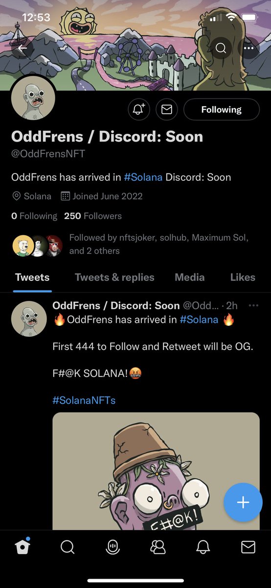 Nftknowden's tweet photo. @OddFrensNFT 🫡 https://t.co/cCYd5KZ1u3