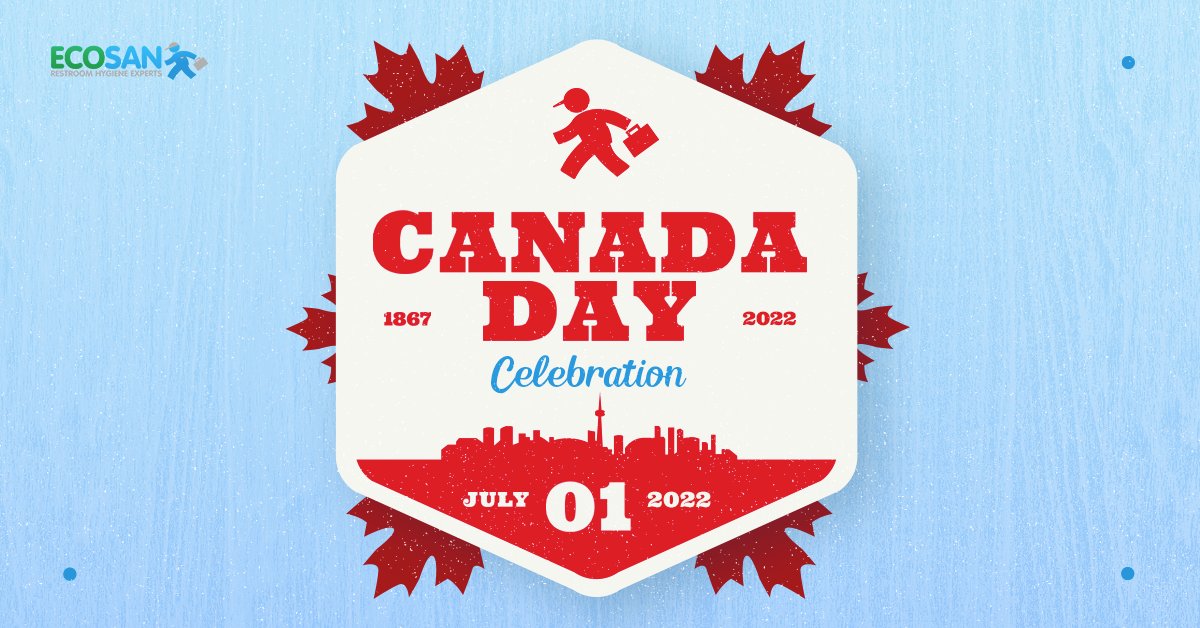 Home is where the maple leaf is. 🇨🇦 Happy #CanadaDay from ECOSAN Hygiene!