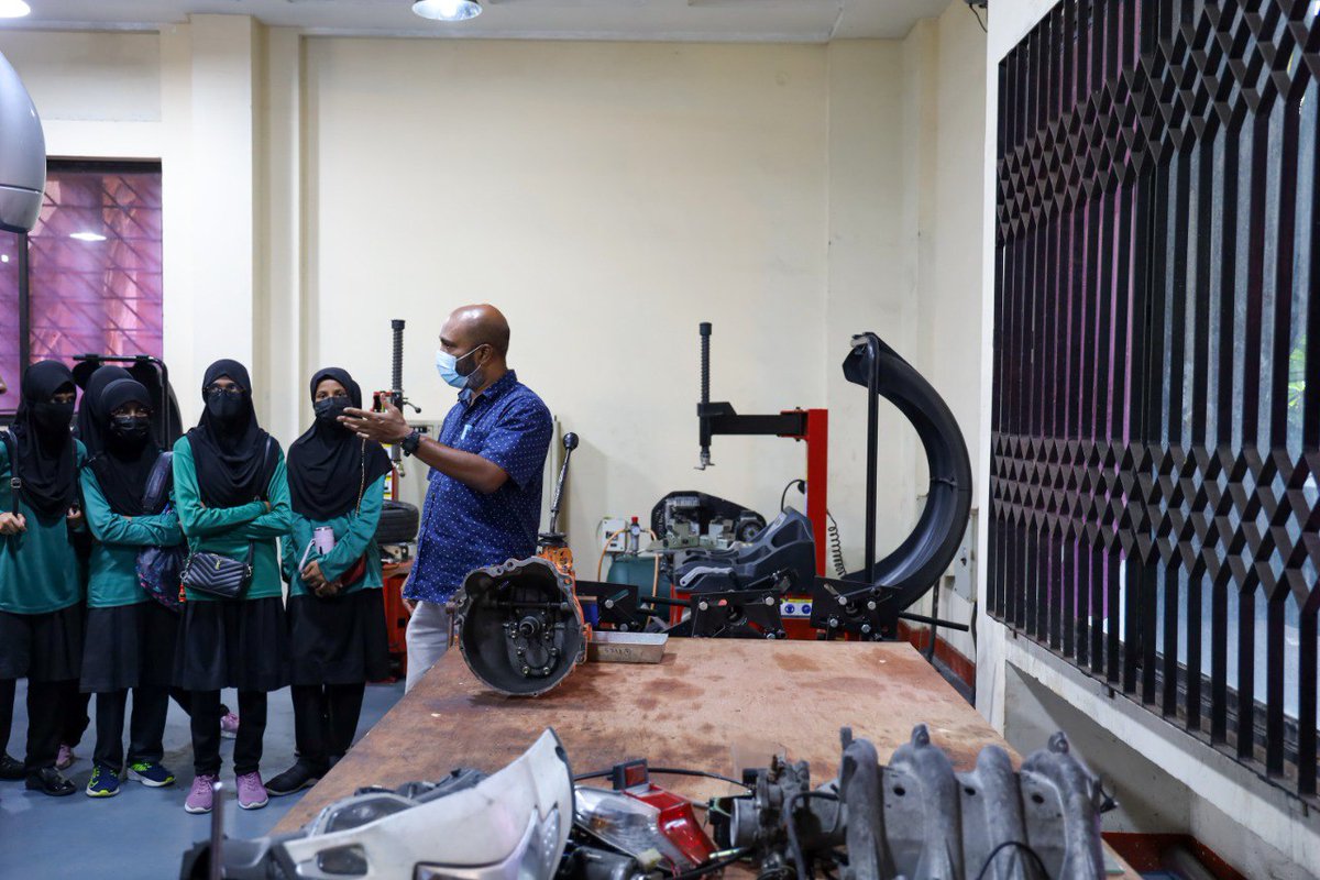 MVPolytechnic's tweet photo. Highlights of Vocational career fair Day 2, today at Maldives Polytechnic. 

#MVPolytechnic #SkillsforAll #TVET #Funara - Youth In Action https://t.co/MjYKNDBSZU