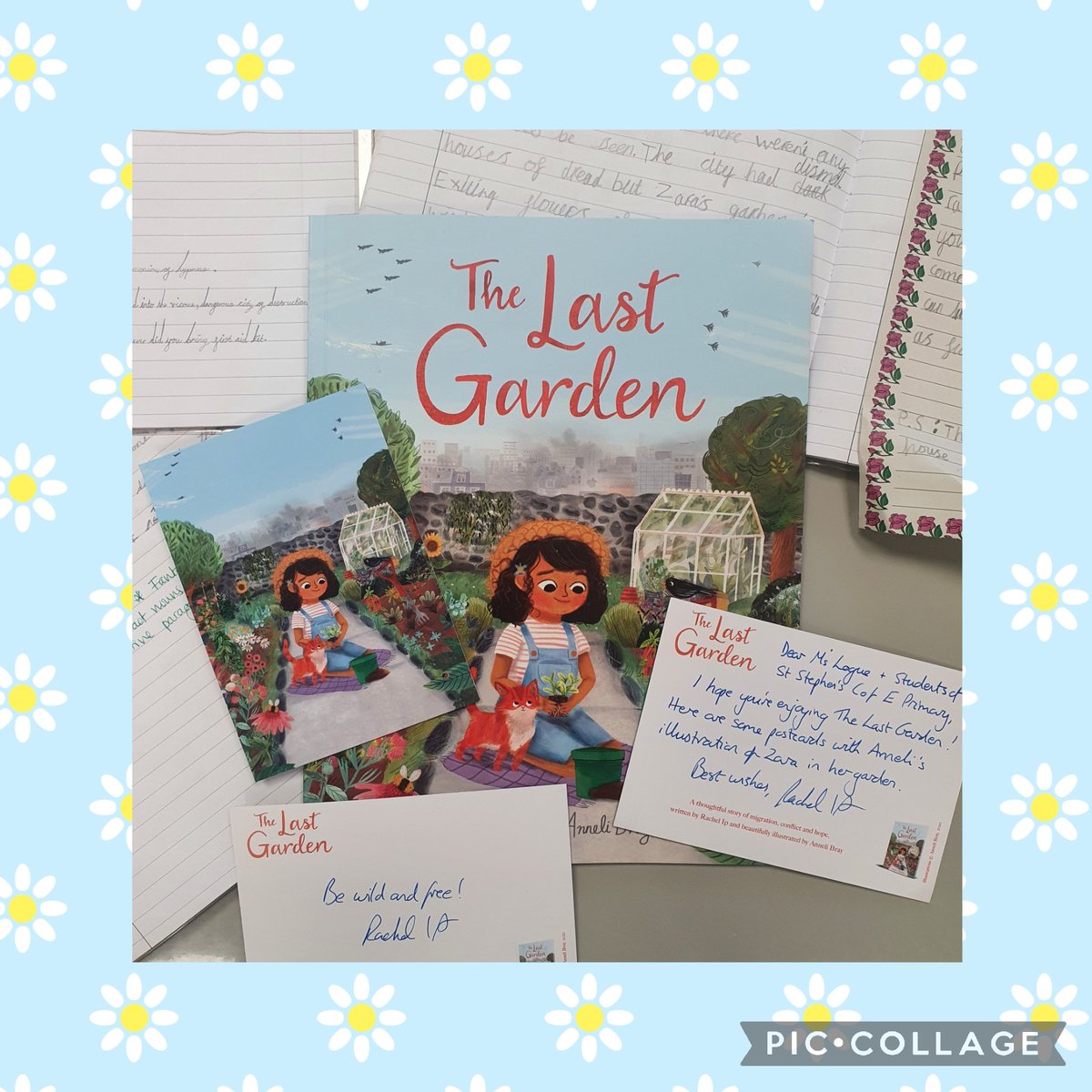 ststephensSW8's tweet photo. 🌼🌷 The Last Garden by @RachelCIp A few bits of writing from Year 3 who are thoroughly enjoying this beautiful story of hope and conflict 😀 📝❤️ #StStephensYear3 #StStephensWriting #TeachThroughAText @theliteracytree @LiteracyPippa @StSDeputy https://t.co/yoix2PVMRe
