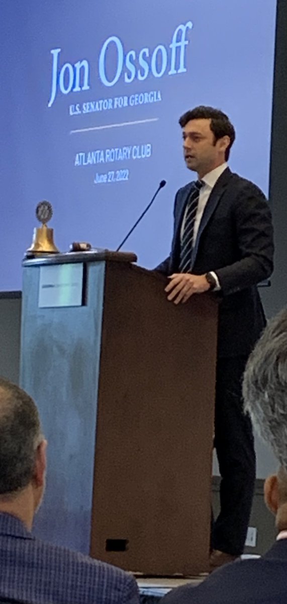 At the ⁦<a href="/AtlRotary/">ATLRotary</a>⁩ hearing from ⁦<a href="/SenOssoff/">Ossoff's Office</a>⁩ present important issues about Georgia’s economic development.