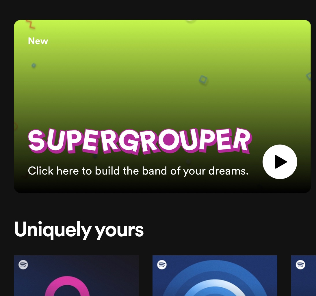 Not spotify using click here 😭😭😭