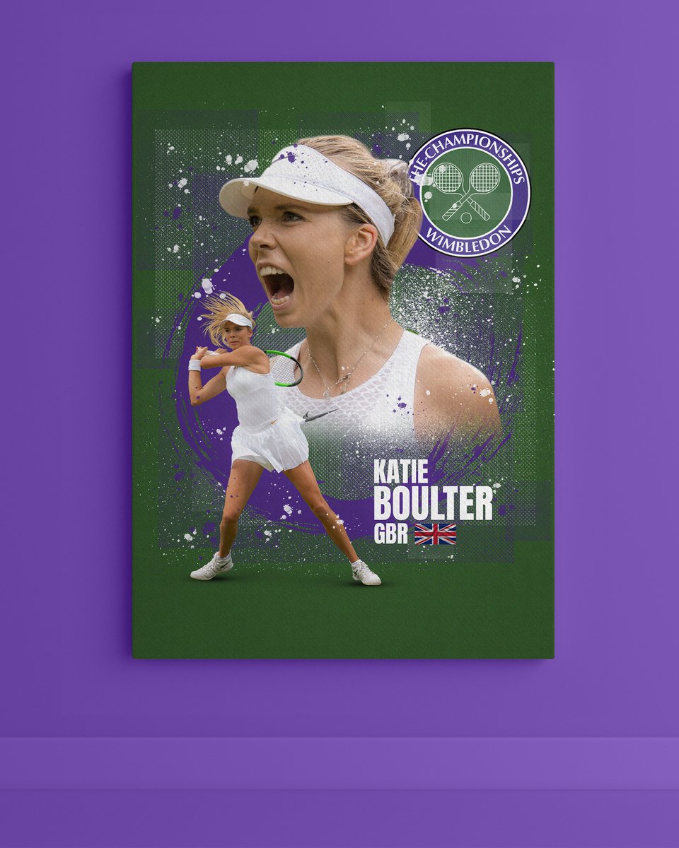 Yeay! @katiecboulter saw my design on Instagram 😍 Ok, she didn’t ‘Like’ it but she still got to see it 😎 #PhotoShopBeginner #KatieBoulter #Wimbledon