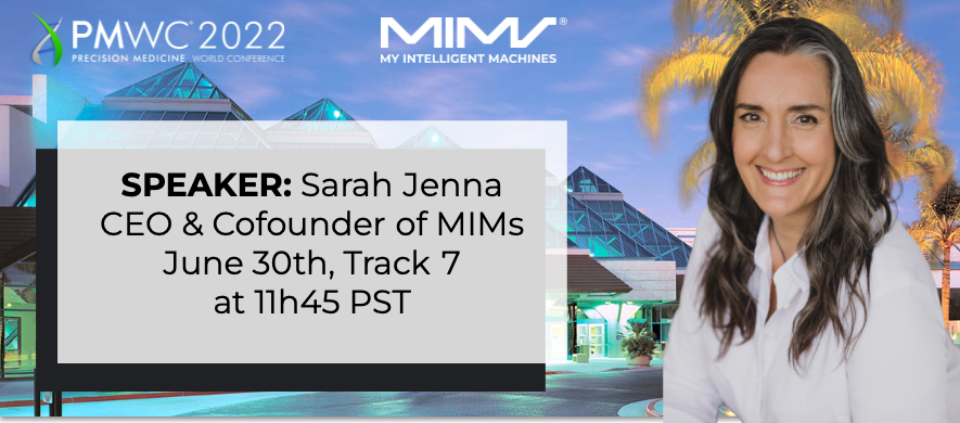 MY INTELLIGENT MACHINES INC. (MIMS) (@myintmachines) on Twitter photo MIMs is proud to be part of Precision Medicine World Conference <a href="/PMWC/">Peter M. Cahill</a> 2022. Come and meet our CEO <a href="/SarahM_Jenna/">Sarah Jenna</a> on June 30th Track 7 at 11h45 AM PST during her presentation on our latest technologies at the “AI and Data Sciences Showcase”.
#PMWC22 #AI #datascience MIMs is proud to be part of Precision Medicine World Conference <a href="/PMWC/">Peter M. Cahill</a> 2022. Come and meet our CEO <a href="/SarahM_Jenna/">Sarah Jenna</a> on June 30th Track 7 at 11h45 AM PST during her presentation on our latest technologies at the “AI and Data Sciences Showcase”.
#PMWC22 #AI #datascience