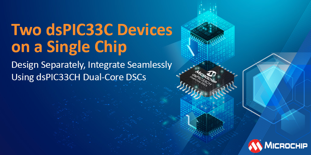 Looking for an MCU that can deliver the performance of two dsPIC33C DSCs in one chip and save some money? Explore our dual-core dsPIC33CH DSCs enabling task separation and parallel development in each core: mchp.us/3A9AFfZ. #microcontrollers #embeddedsystems #iot