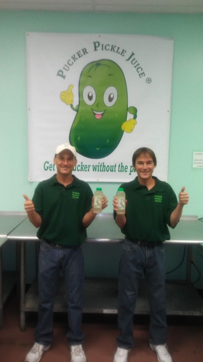PuckerPickle's tweet photo. Ronald and Donald Deel are super excited to bring their product - Pucker Pickle Juice to this year's #walmartopencall. Thank you for this opportunity. Can't wait to see you there! https://t.co/dwELiv1bvH