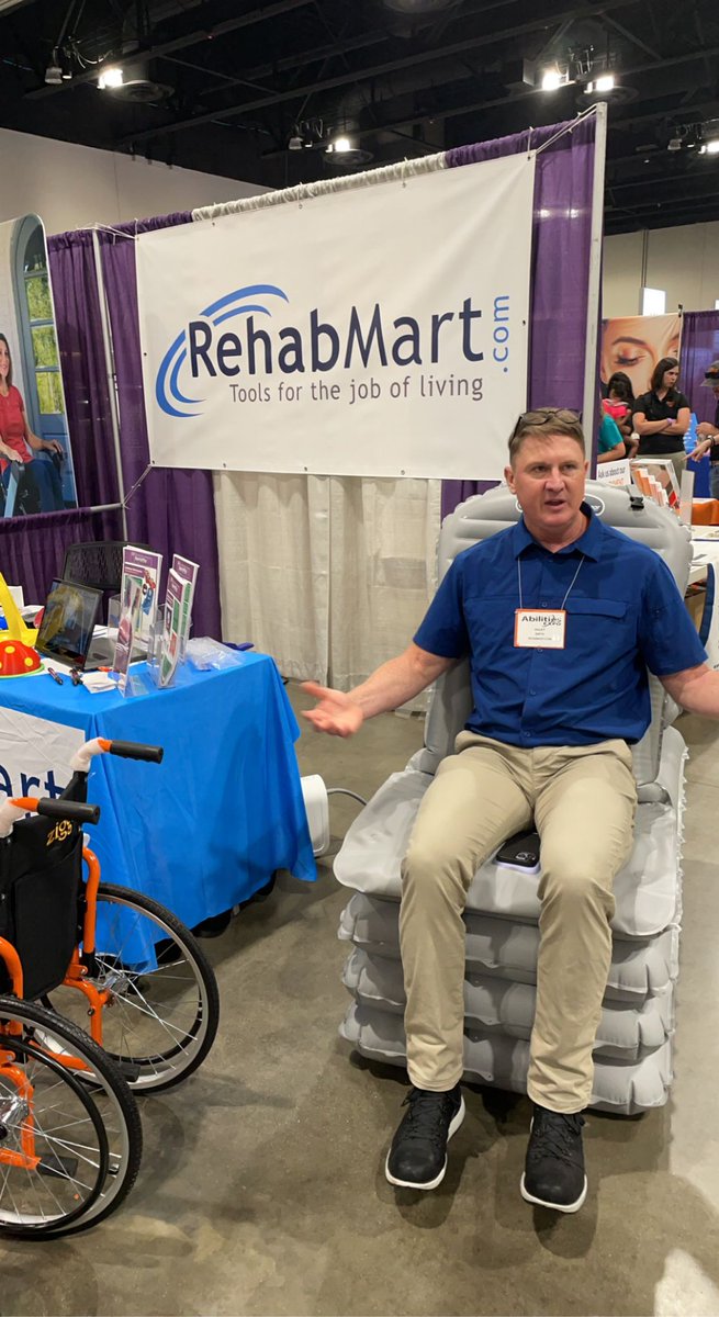LewisU_OT's tweet photo. Many different types of wheelchairs, chair lifts, and transfer devices were also on display! https://t.co/mThpvXtLI1