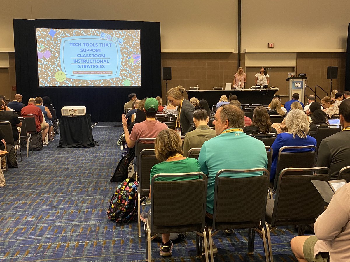 MsWintermyer's tweet photo. Shoutout to @MoorePublicSch for their awesome session! Love the fun @canva slides 🤩 and thanks for highlighting how #CanvaEdu supports collaboration, classroom instructional strategies, and designing engaging lessons!!

#hattie #marzano #edtech #free #ISTELive #ISTE22 #magickeys https://t.co/2TsLiluWRi